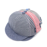 Fashion Striped Baby Cap - Cotton & Adjustable - seasonBlack