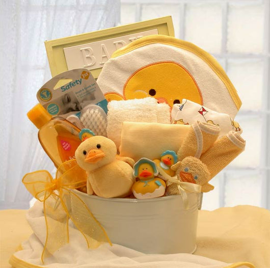 Bath Time Baby New Baby Basket-Pink