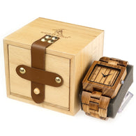 Men's Valentines Wooden Watch in Wooden Gift Box - seasonBlack