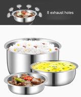 2L Mini Portable Rice Cooker - 2/3 Layers Lunch Box - seasonBlack