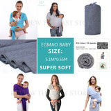 EGMAOBABY Baby Carrier Sling - Swaddle Wrap for Newborn Nursing - seasonBlack