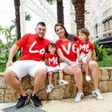 Family Matching Valentine Top Heart Clothes