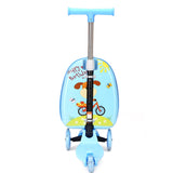 Kids Skateboard Cartoon Suitcase - Carry-on - 18"/ 3.5 Kgs - seasonBlack