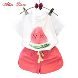 Alice Watermelon Print Girls Clothing Sets