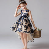 Girls Elegant Swallowtail Dress
