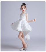Girls Elegant Swallowtail Dress