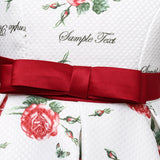 red_floral dress_waistband