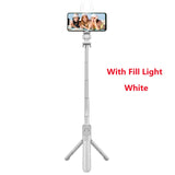 2021 NEW Bluetooth Wireless Selfie Stick Mini Tripod Extendable Monopod with fill light Remote shutter For IOS Android phone