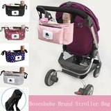 Baby Organiser for Stroller/Pram - Bottle/Cup/Nappy Holder - seasonBlack