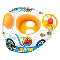 Baby Inflatable Swimming Ring - Infant Water Car - seasonBlack