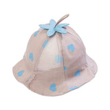 Stylist Cotton Baby Hat - Heart Printed - seasonBlack