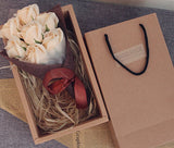 Valentine's Day Gift - 7 pcs/ Box Soap Flower Gift Box - seasonBlack